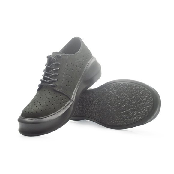 Genuine Leather Men Women Shoes Matte Hole Hollow